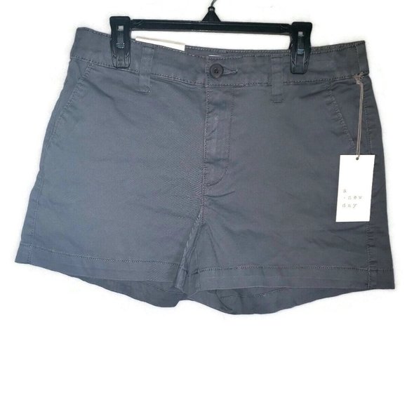 a new day Shorts A New Day Womens Dark Gray Chino Shorts 3 Inseam